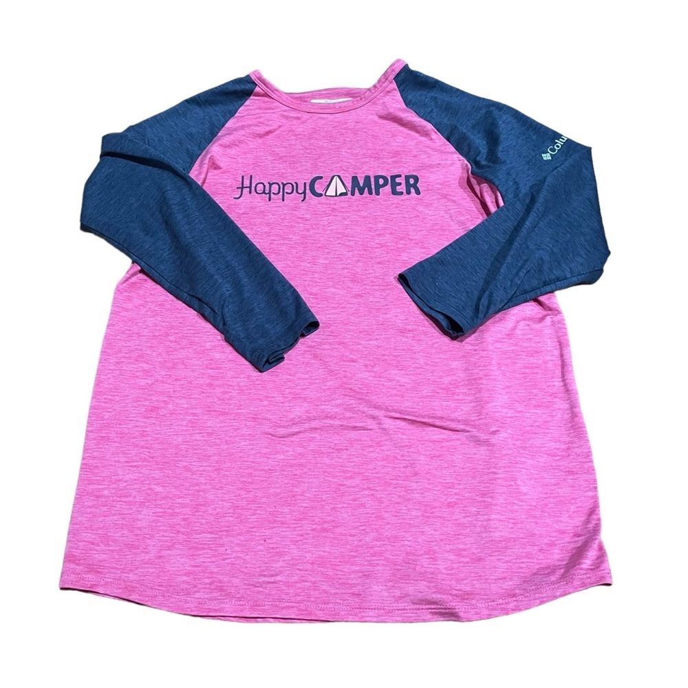 Columbia Pink Happy Camper Long Sleeve T-Shirt